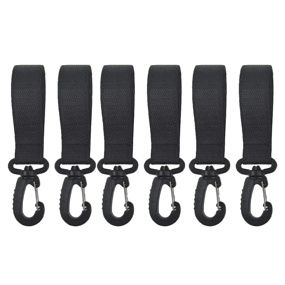 6pcs Baby Stroller Hooks Diaper Bags Hanging Hooks Plastic Stroller Bag Clips