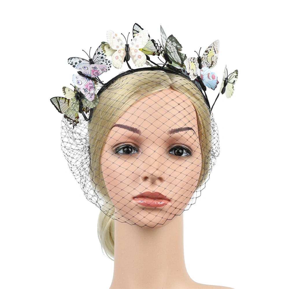 1Pc Women Wedding Headdress Veil Hair Band Party Photo Prop Bride Hair Band