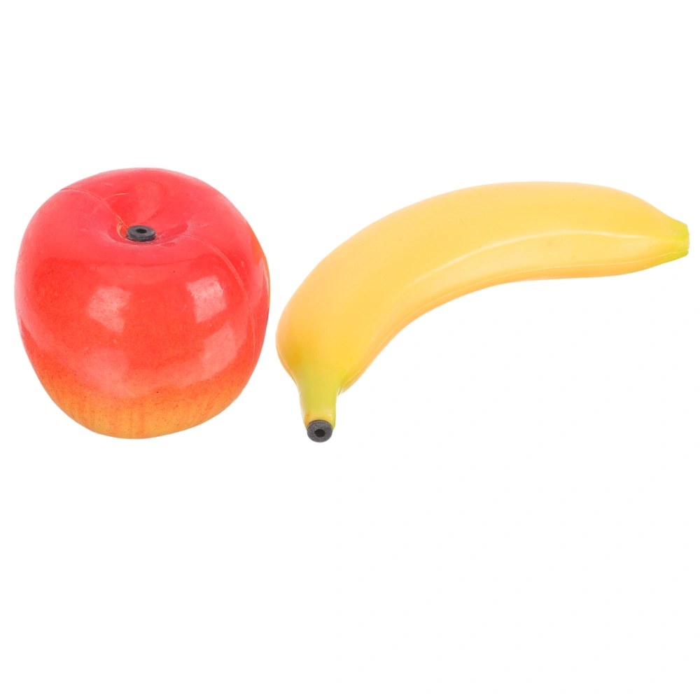 2Pcs Early Educational Musical Fruit Shakers Percussion Fruit Playthings Decorative Model