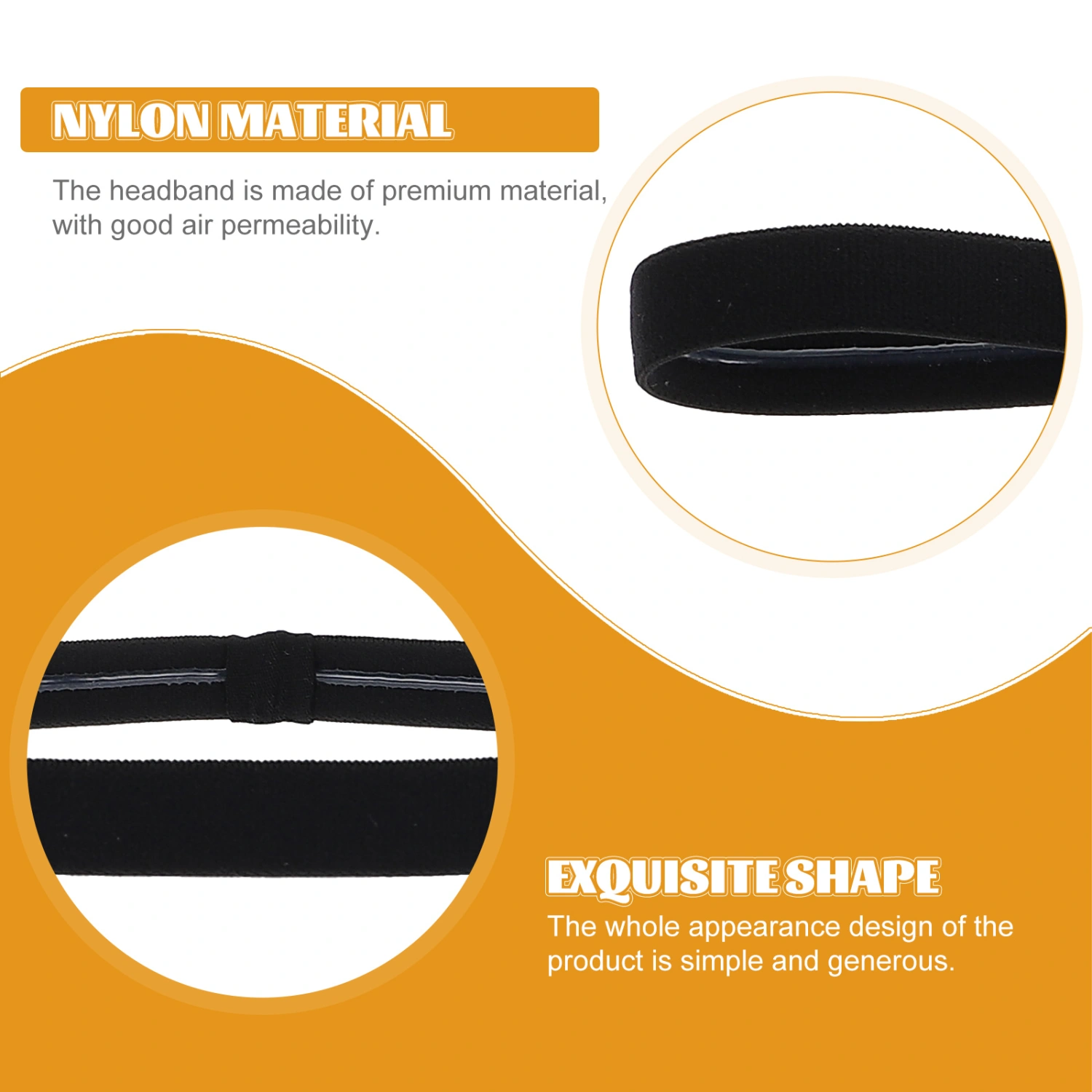 6Pcs Basketball Men Headband Men Sweatband Elastic Men Headband Elastic Men Sweatband