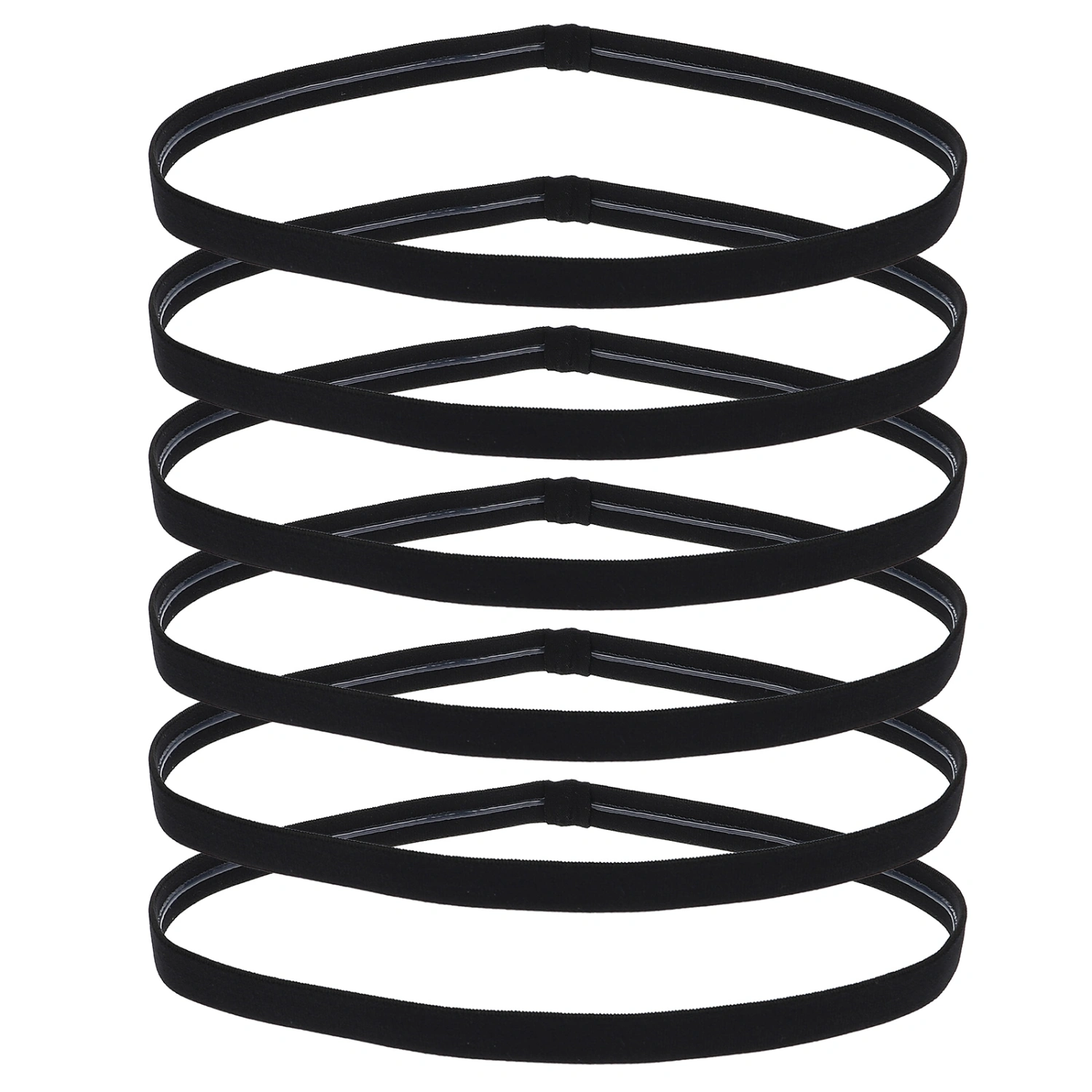 6Pcs Basketball Men Headband Men Sweatband Elastic Men Headband Elastic Men Sweatband
