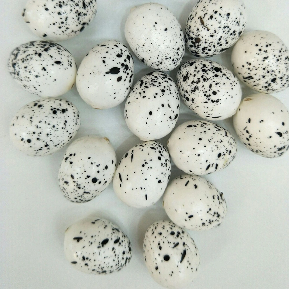 50pcs Simulation Bird Eggs Mini Artificial Quail Egg Model Toy Creative Easter Decor for Home Garden