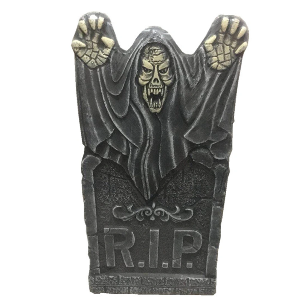 Stereoscopic Simulation Tombstone Halloween Voice Control Haunted House Stone Prop Horror Chamber Scene Layout Tombstone Random Style