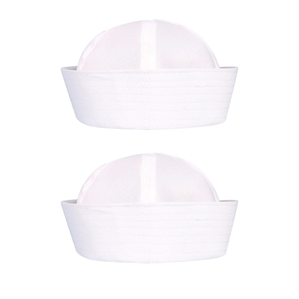 2pcs Sailor Hats Party Dress Up Costume Accessory for Masquerade Costume Party Cosplay (Adults Style)