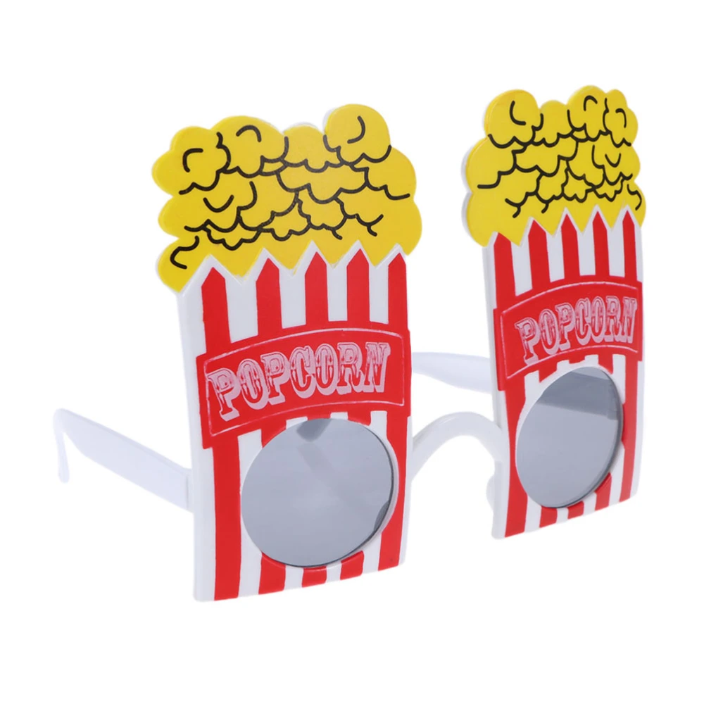 1pc Party Eye Wear Christmas Popcorn Glasses Prop for Cosplay Costume Masquerade Festival