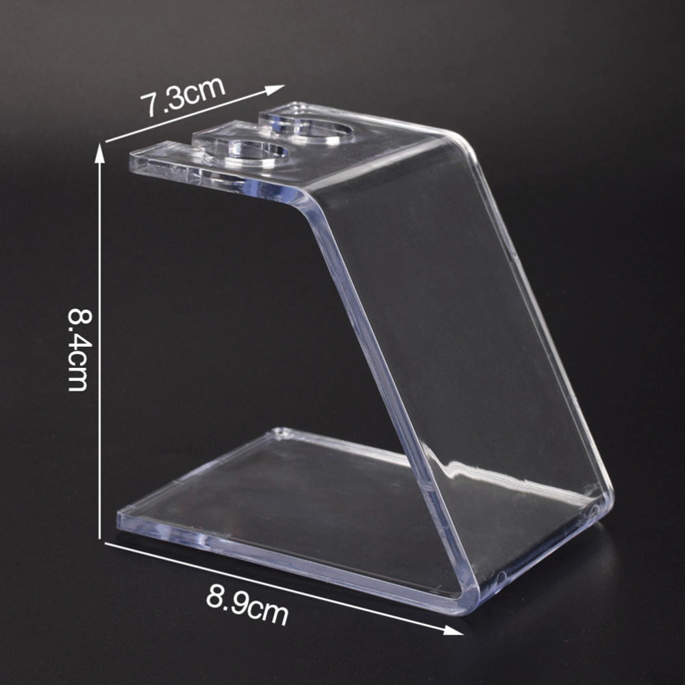 1PC Coil Machine Display Stand Double Hole Transparent Acrylic Machine Display Shelf