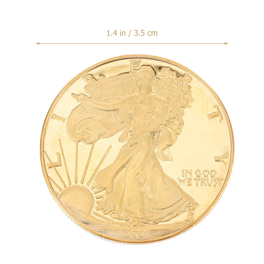 2 Pcs Statue of Liberty Commemorative Coins Collection Coins Souvenir Coins