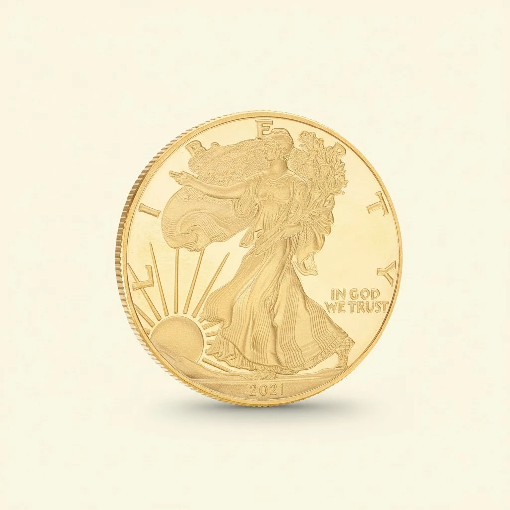 2 Pcs Statue of Liberty Commemorative Coins Collection Coins Souvenir Coins