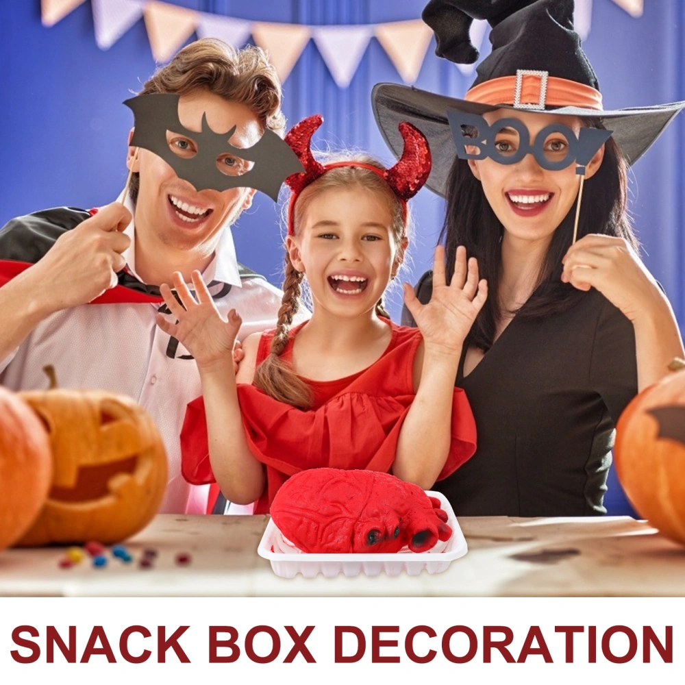 Halloween Heart Shape Fast Food Box Body Organ Prop Halloween Party Decor