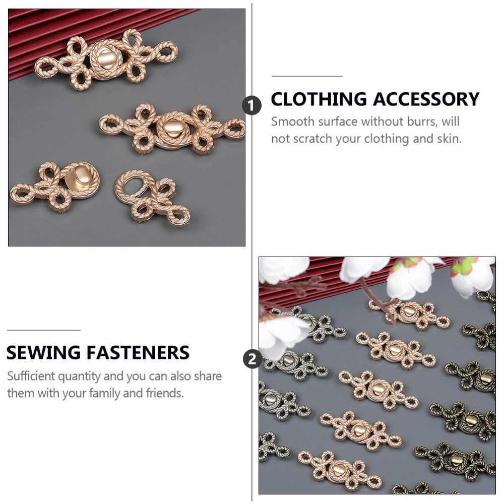 3 pairs of Cheongsam Buttons Sewing Buttons Chinese Knots Clothing Accessories