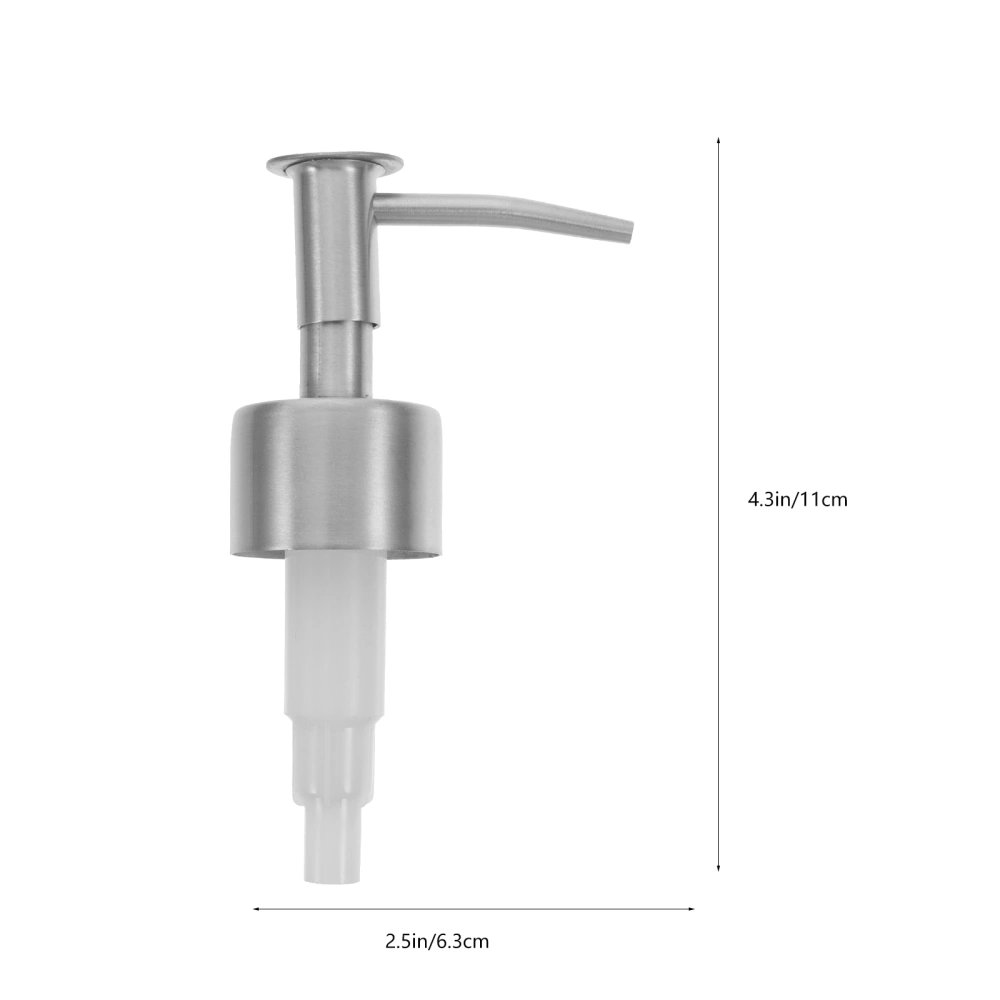 2 PCS Soap Dispenser Lids Stainless Steel Rust Proof Lotion Dispenser Pump Insert For Bottle