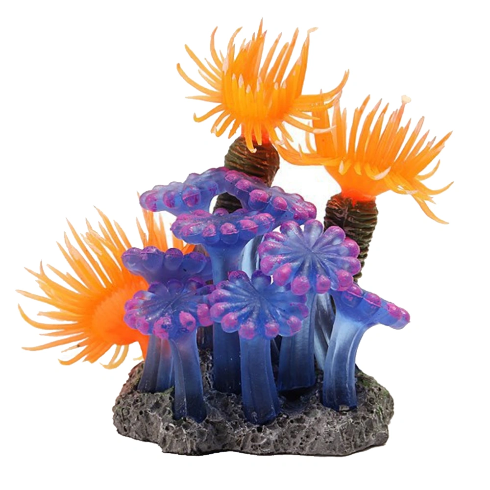 Simulation Coral Ornament Pretty Vivid Fake Coral Adornment Resin Landscape Decoration for Aquarium Fish Tank