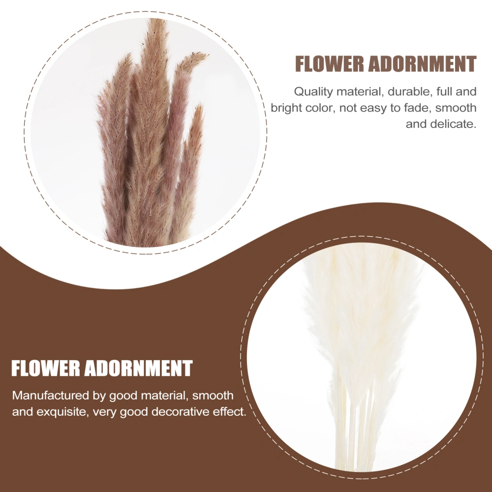 20pcs Pampas Reed Grass Wedding Reed Decor Simple Home Pampas Adornment