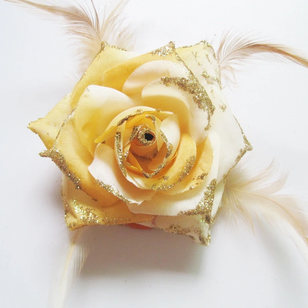 Floral Headpiece Multipurpose Flower Charm Women Flower Headpiece Bride Brooch Pin