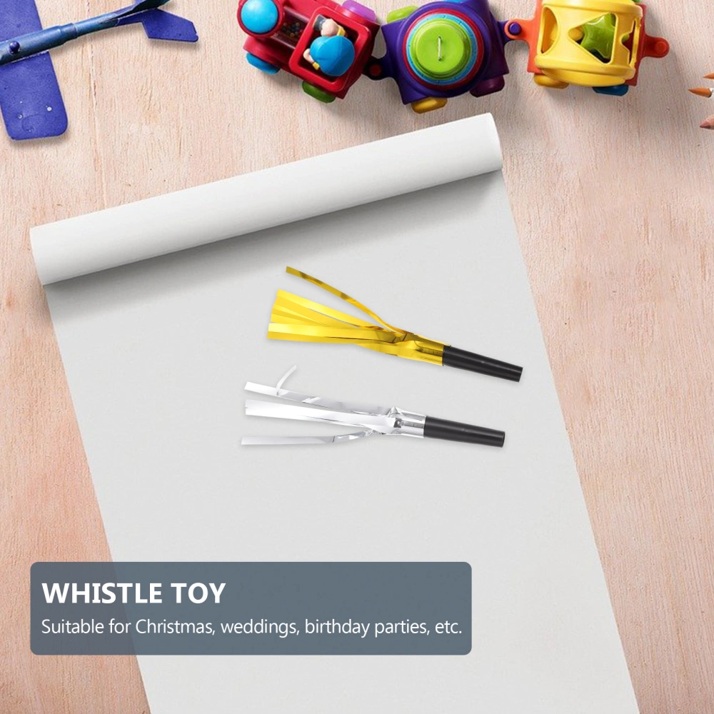 2 Sets Party Whistle Whistle Toys with Tassels Children Whistle Playthings