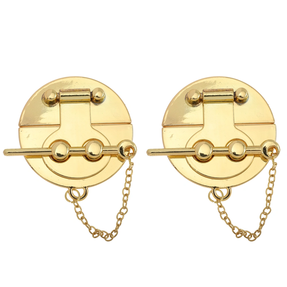 2pcs Gift Box Bolt Latches Box Lock Buckle Gift Case Ring Lock Latches for Home