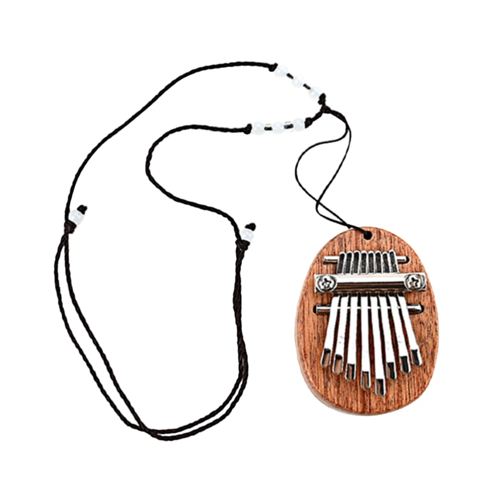 8-Key Small Kalimba Thumb Piano with Lanyard Kids Finger Instrument Toy