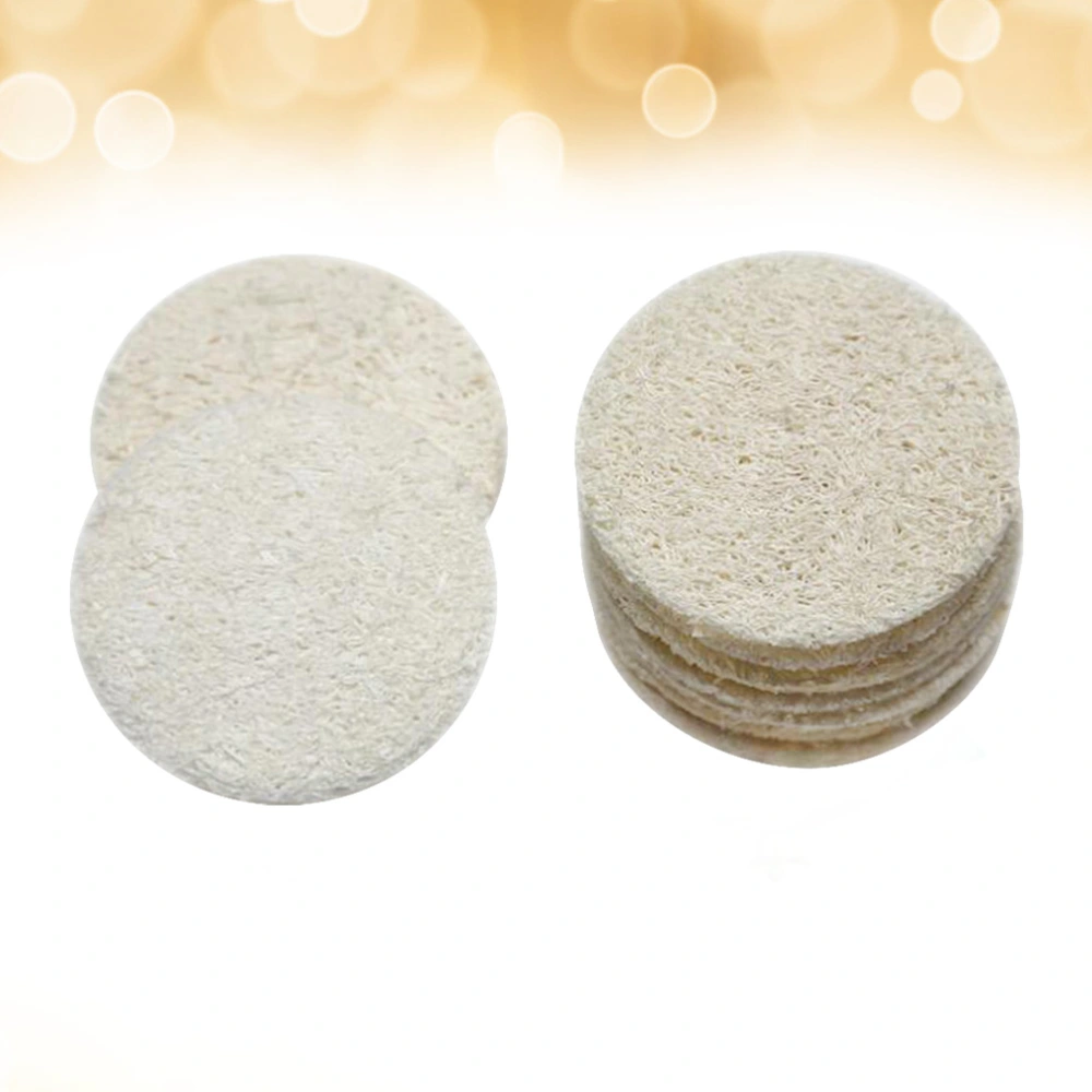 20pcs Loofah Cleaning Mat Discharge Makeup Piece Cleaning Loofah for Face Bathing Body (5cm)