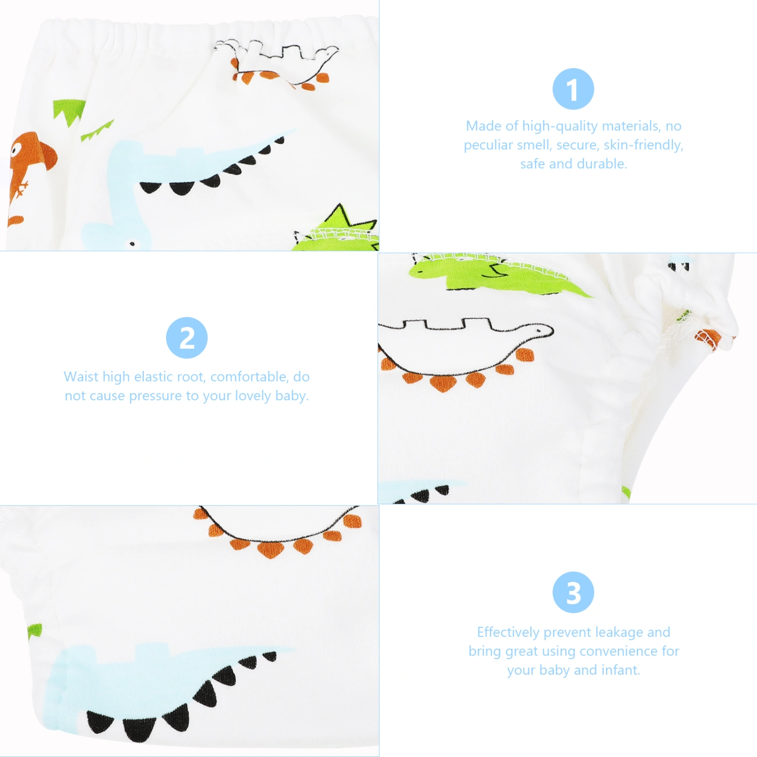 1Pc Breathable Infant Training Pants Toddler Comfortable Diaper Study Pants