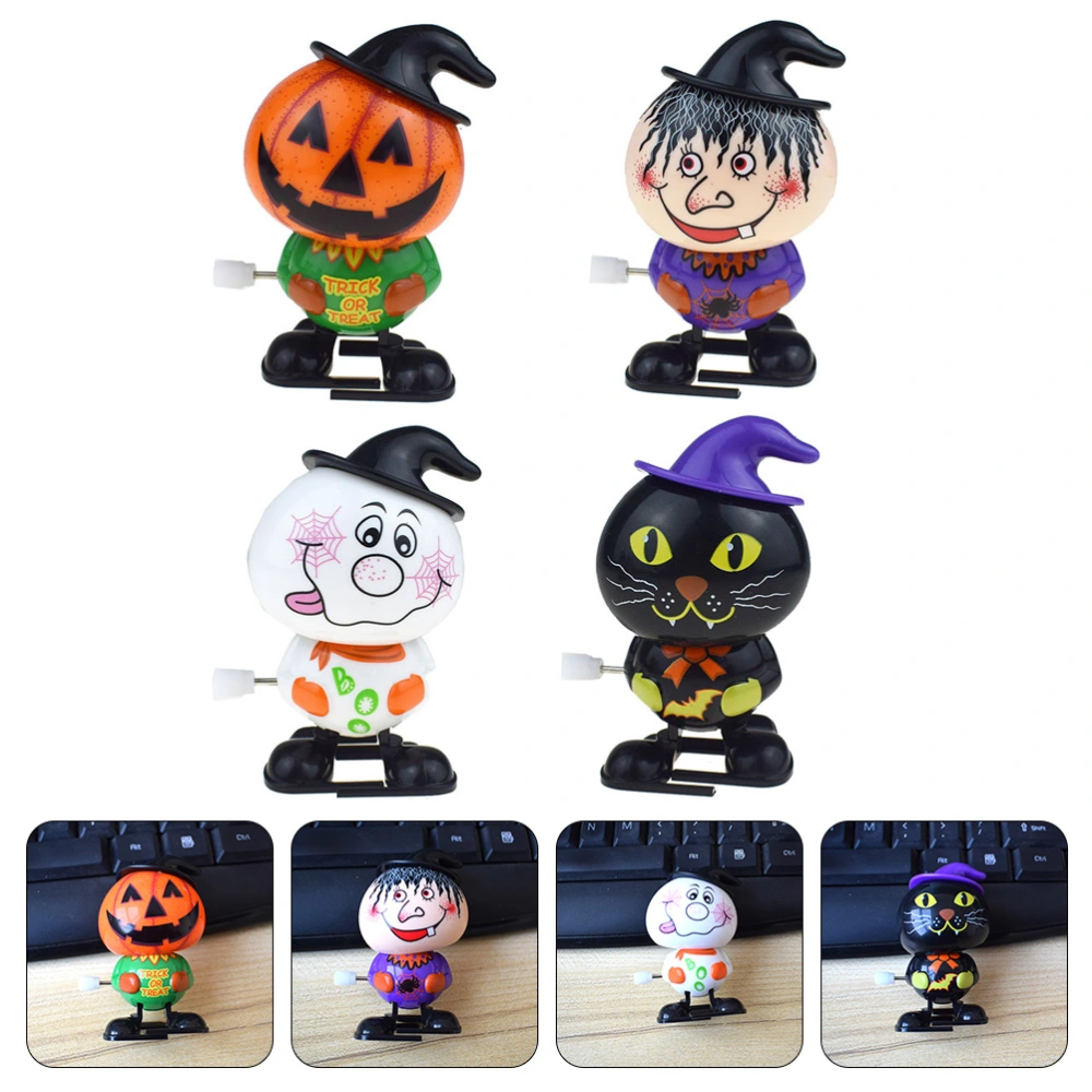 4Pcs Halloween Wind-up Toys Novelty Wind-up Toys Funny Wind-up Toys for Kids