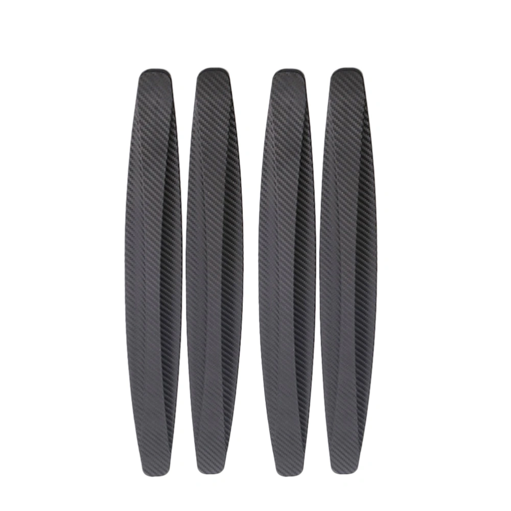 4pcs Car Door Anti Collision Sticker Door Anti-Rub Strips Car Door Anti-scratch Protector (Black)