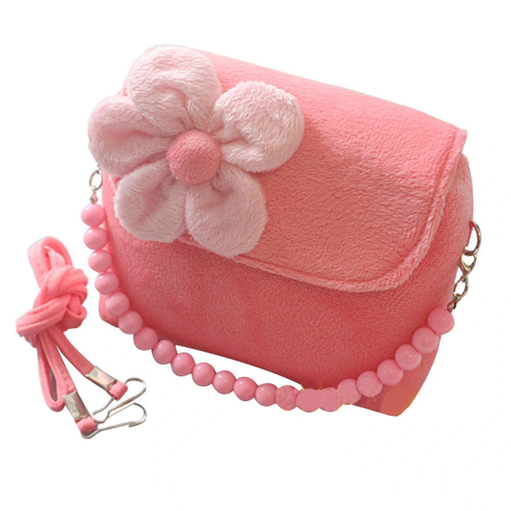 Beautiful Small Three-dimensional Flower Children's Bag Kindergarten Messenger Bag Kids Handbag(Pink)