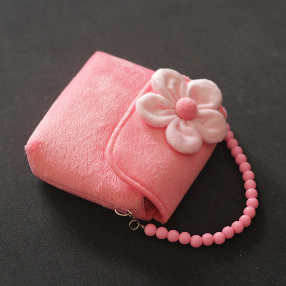 Beautiful Small Three-dimensional Flower Children's Bag Kindergarten Messenger Bag Kids Handbag(Pink)