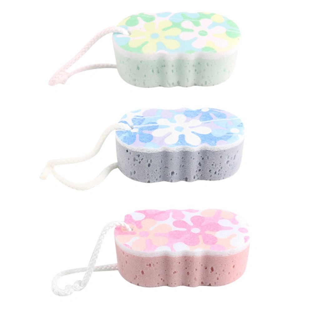 3pcs Sponge Shower Soothing Exfoliating Sponge Natural Fiber Foams Sponge