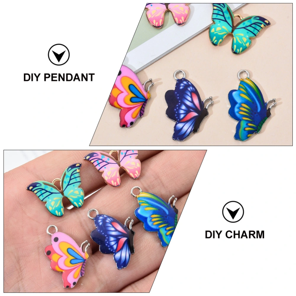 20pcs Alloy Butterflies Charms DIY Craft Pendants Jewelry Charms Making Material