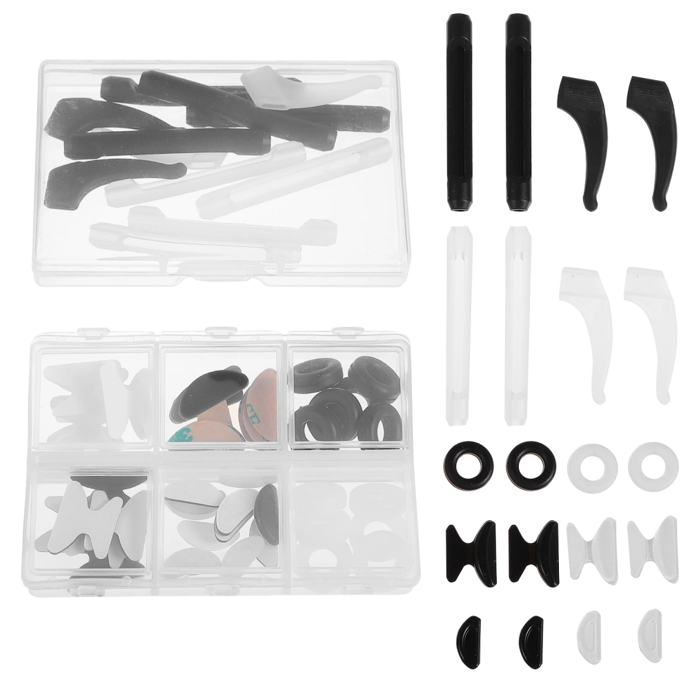 1 Set Glasses Repair Accessories Anti-slip Ear Support Nose Pads Tube Repair Kit