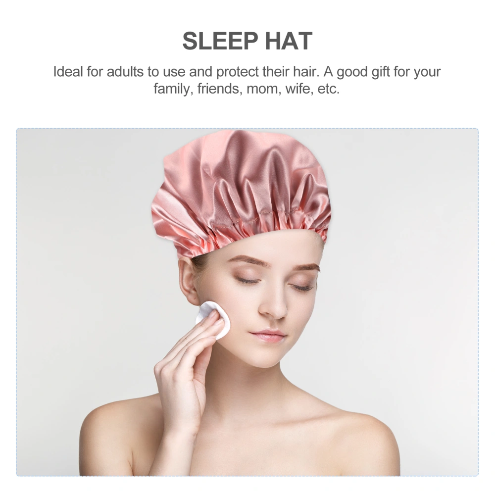 Fashion Silky Sleeping Women Sleeping Hat Household Hair Care