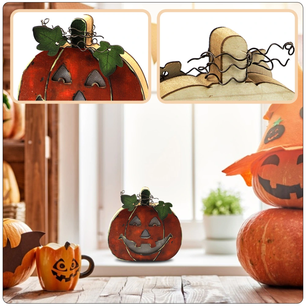 1pc Party Halloween Wooden Lamp Home Indoor Layout Light Novel Party Prop