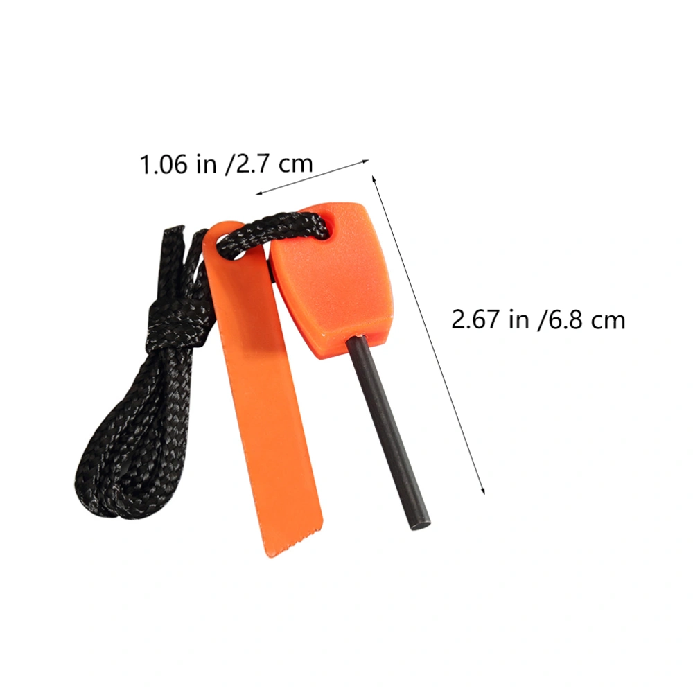 5Pcs Mini Flint Fire Starter Outdoor Camping Survival Lighter with Lanyard