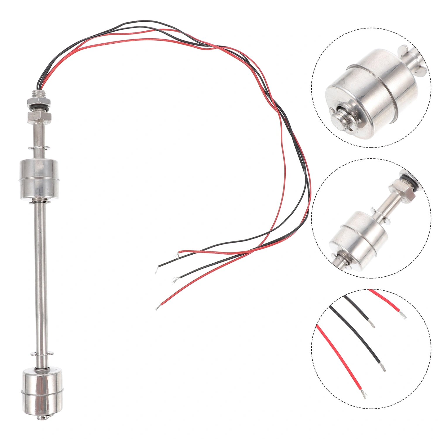 1 Pc Stainless Steel Practical Water Level Sensor Float Switch for Water Tank