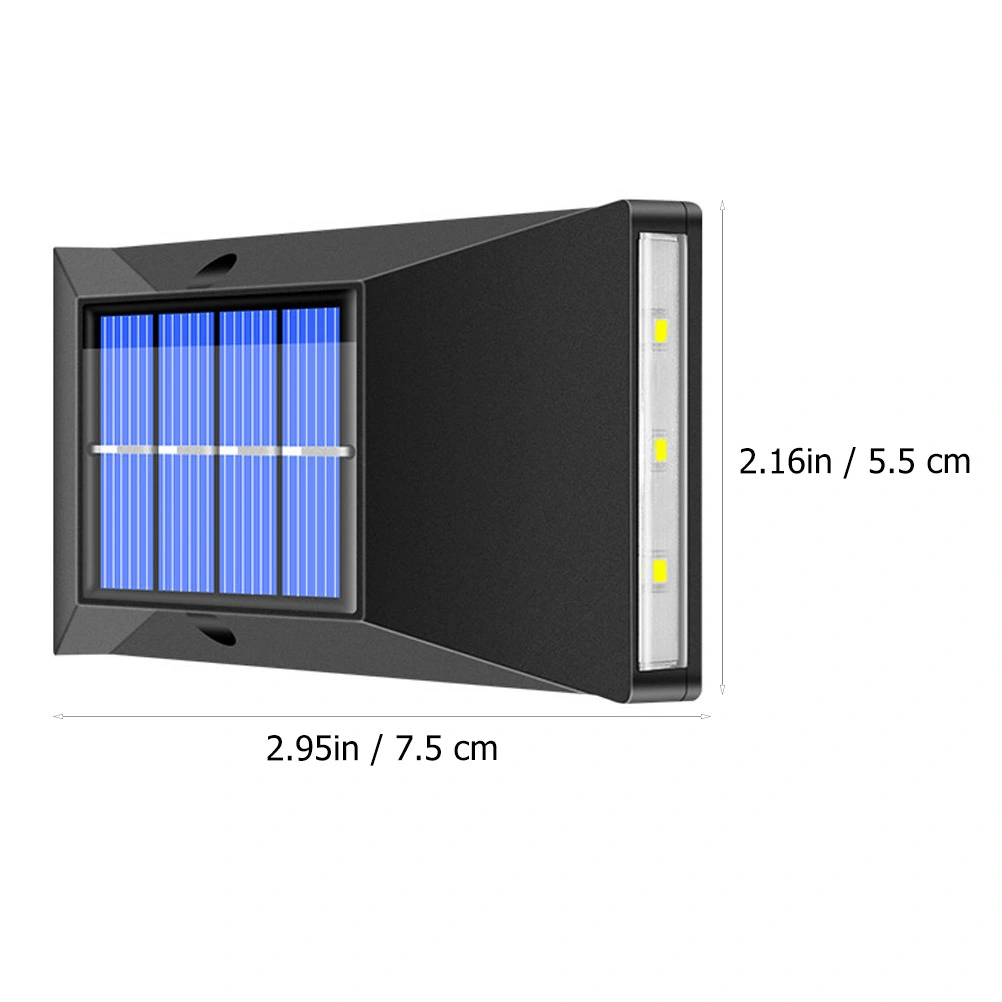 1pc Outdoor Solar Energy Wall Lamp Waterproof Wall Light Decorative Wall Light