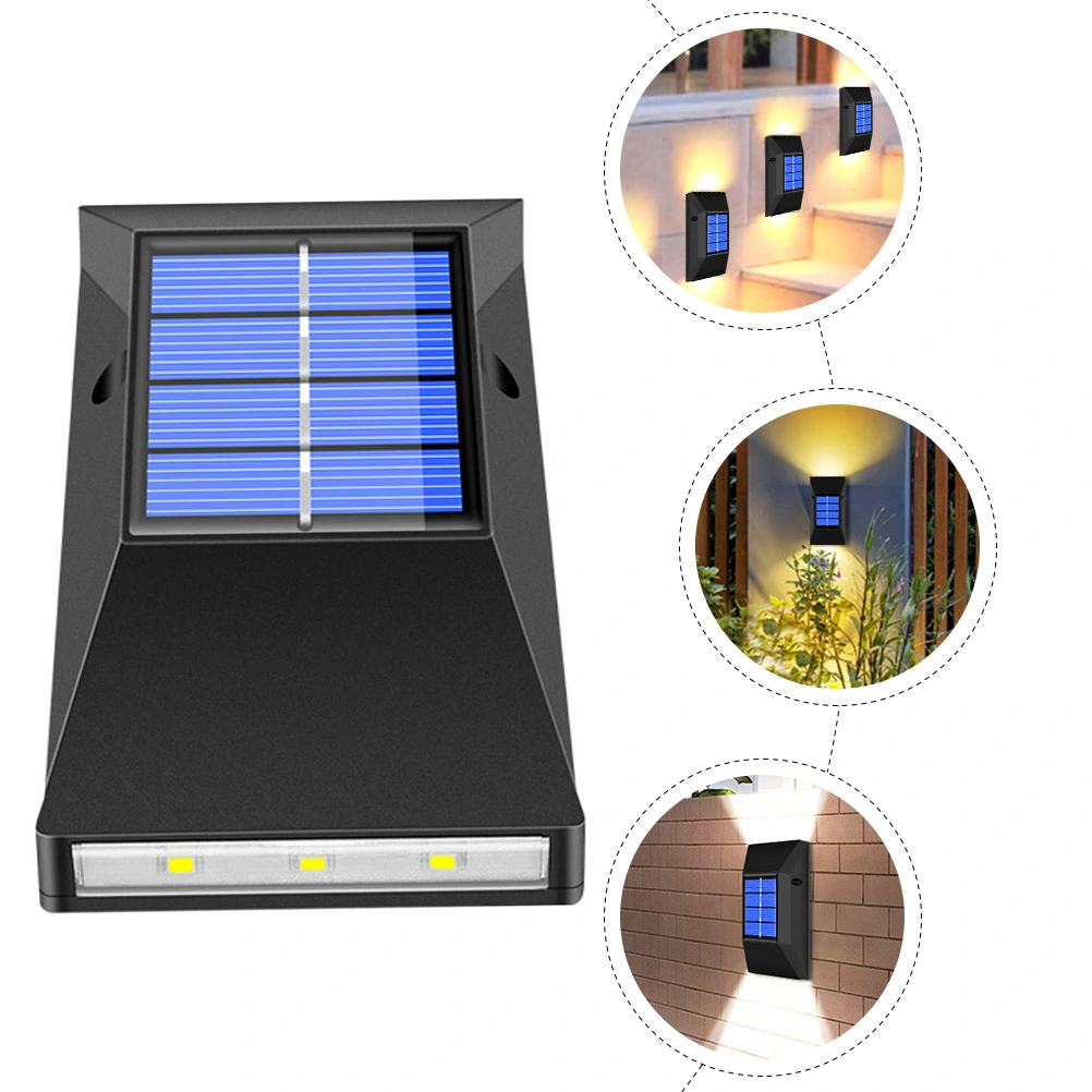 1pc Outdoor Solar Energy Wall Lamp Waterproof Wall Light Decorative Wall Light