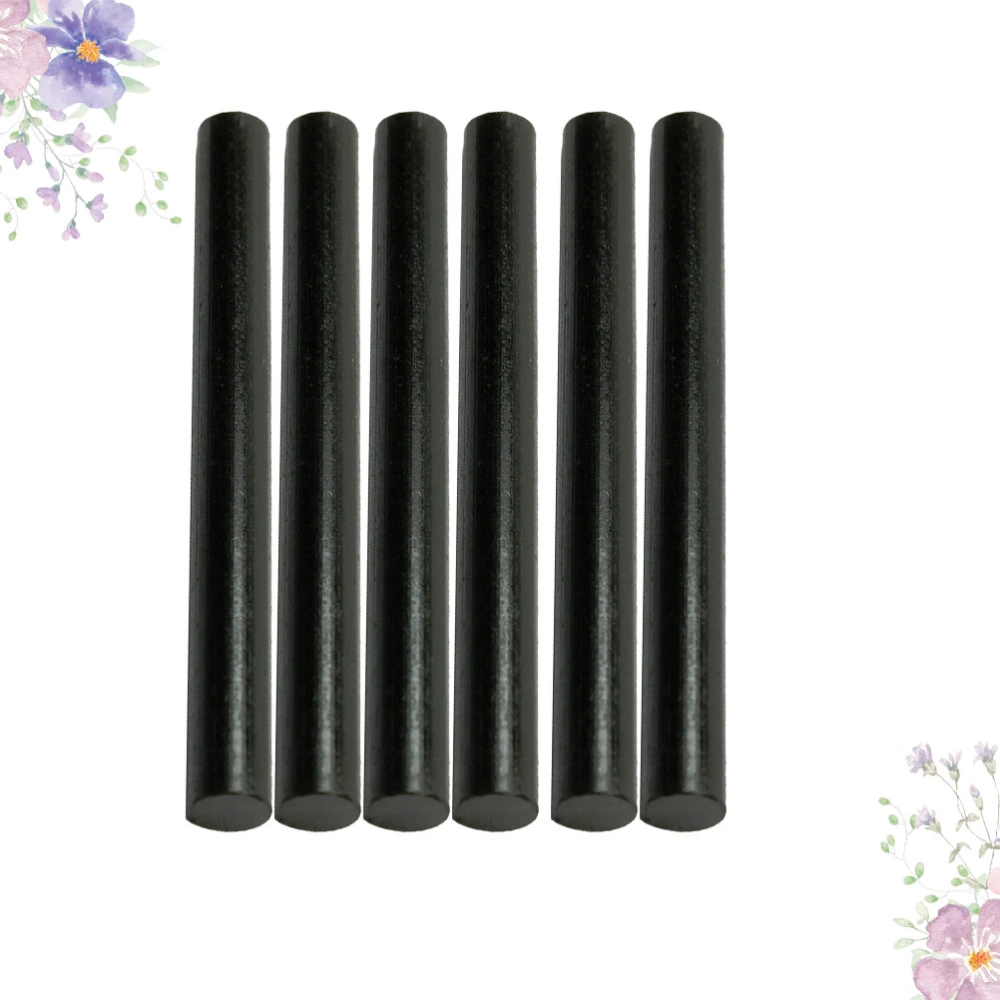 6pcs Ferrocerium Flint Firesteel Starter Magnesium Rod Kits Lighter for Outdoor Travel Camping Adventure Hunting Fishing  (Black)