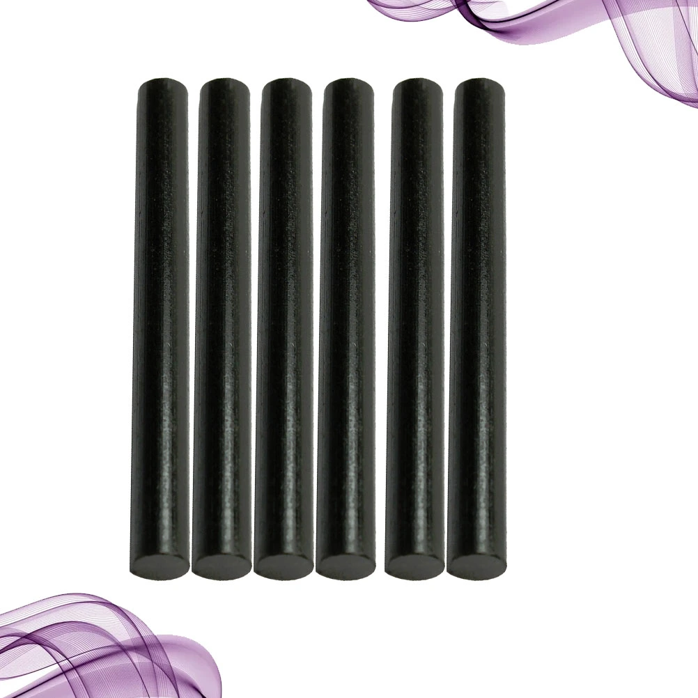 6pcs Ferrocerium Flint Firesteel Starter Magnesium Rod Kits Lighter for Outdoor Travel Camping Adventure Hunting Fishing  (Black)