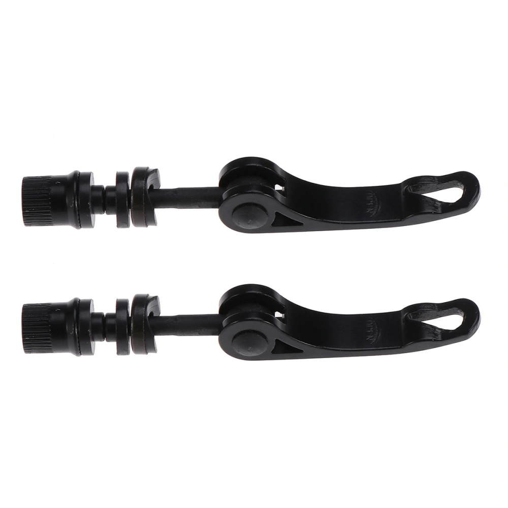 2pcs Universal Road Bike Quick Release Skewer for Wheel Hub Seatpost Seat Clamp Front Hub Skewer MTB BMX Mountain Bike Road Shaft Lever 38mm (Black)