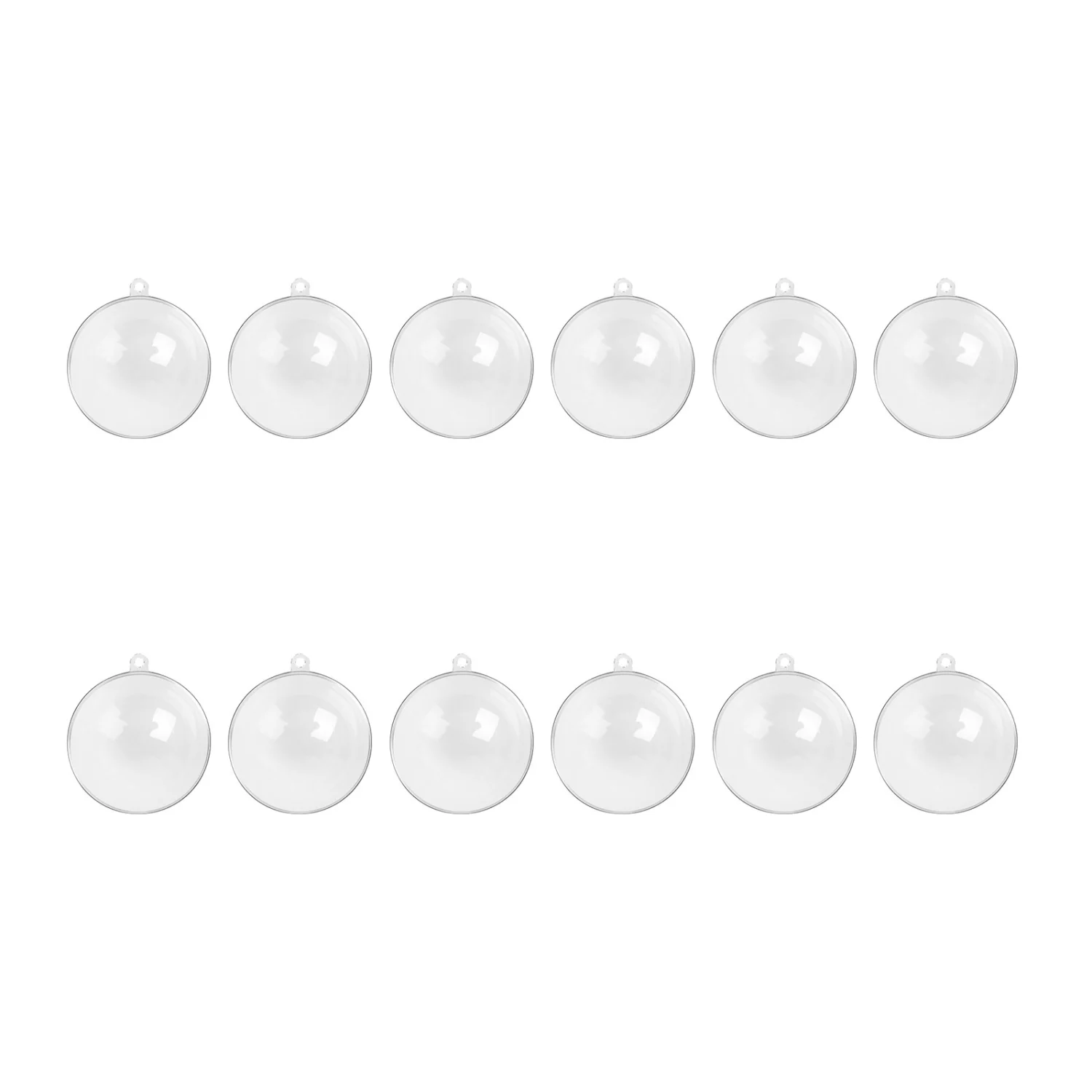 12pcs Transparent Wedding Christmas Decoration Ball Plastic Hollow Ball Display Ball for Decoration 4cm