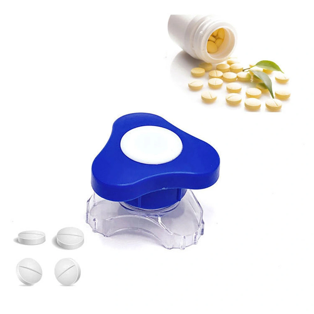 Portable Pill Crusher Plastic Tablet Pulverizer Box Pills Cutter Splitter for Children