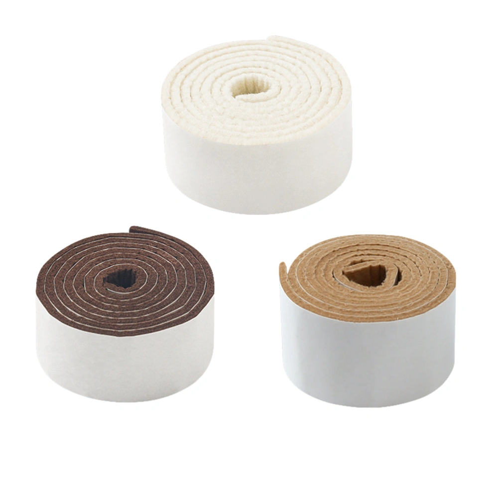 3 Rolls DIY Self-adhesive Furniture Pad Felt Chair Pads Floor Protector