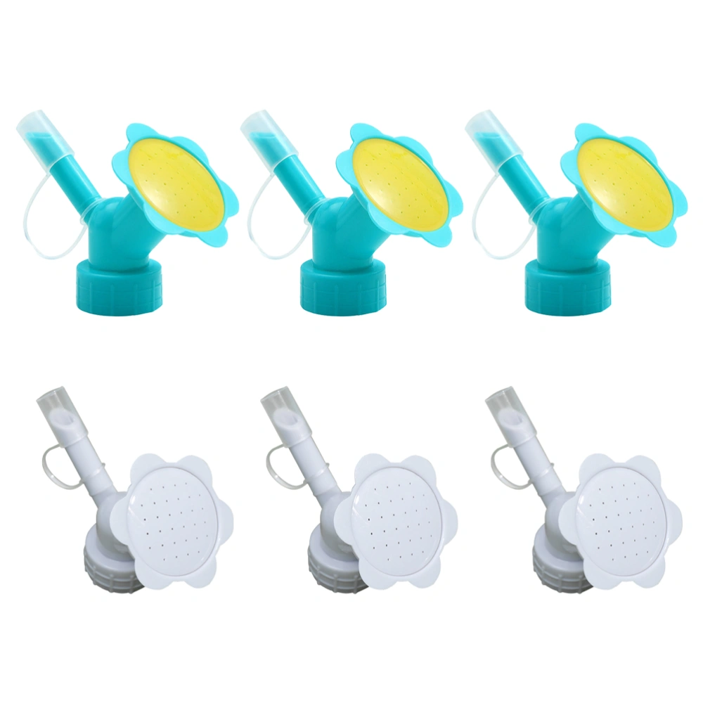 6pcs Multipurpose Flower Watering Pot Nozzles Watering Sprayers (Random Color)