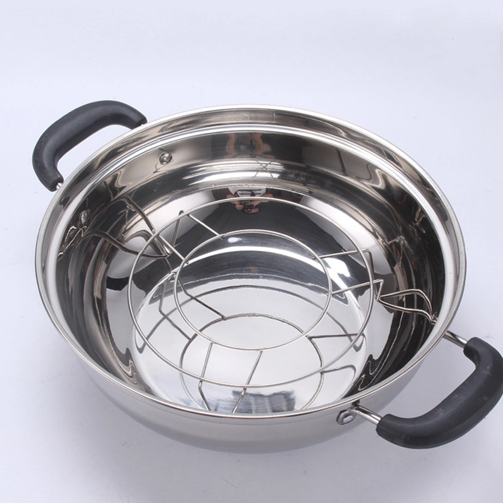 Home Kitchen Cooking Stainless Steel Round Cooker Steamer Tripod Rack Stand