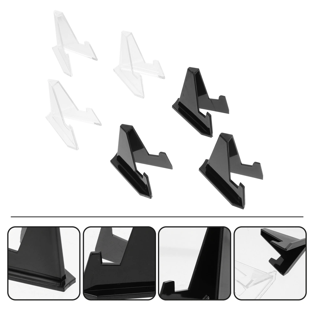 6Pcs Medium Size Collection Display Bracket Placed Appraisal Frame for Shop