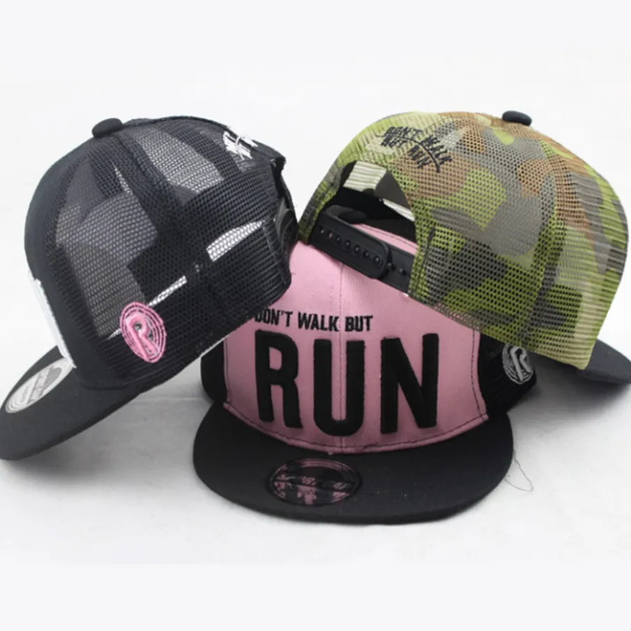 Embroidered RUN Letter Parent Subnet Cap Sunshade Baseball