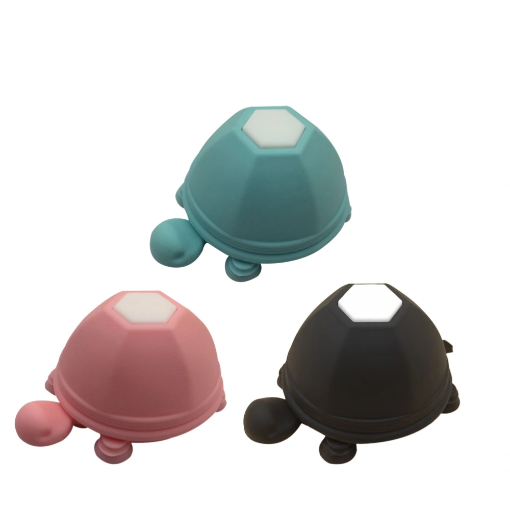 3 Pcs Candy Color Turtle Phone Holder Earphone Winder Silicone Sucker Phone Bracket (Random Color)