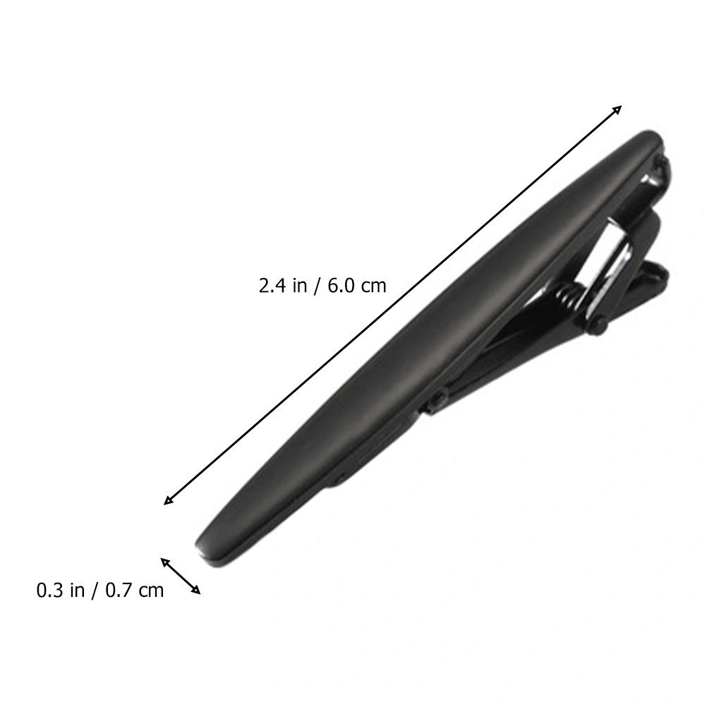 4pcs Necktie Clip Copper Business Meeting Tie Bar Clips Tie Pinch with Gift Box