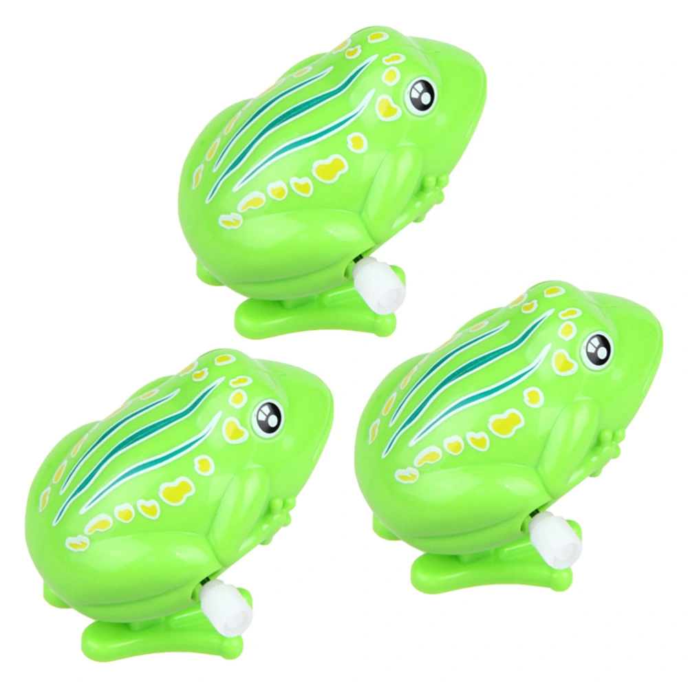 3pcs Plastic Bouncy Children Toy Chain Clockwork Toys Kids Funny Gift (Green)