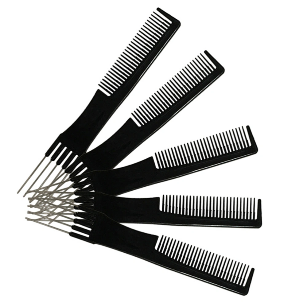 5pcs Professional Steel Needle Fork Comb Hair Comb Hair Insert Needle Comb Hairdressing Styling Tool